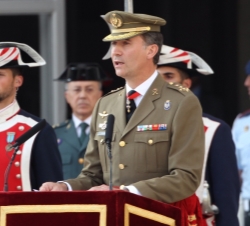 Su Majestad el Rey durante sus palabras